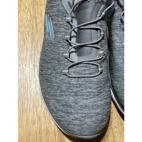 Womens SIZE 8 Skechers Hands-free Slip-Ins Sneakers Shoes Gray Dazzling Haze - Picture 3 of 9